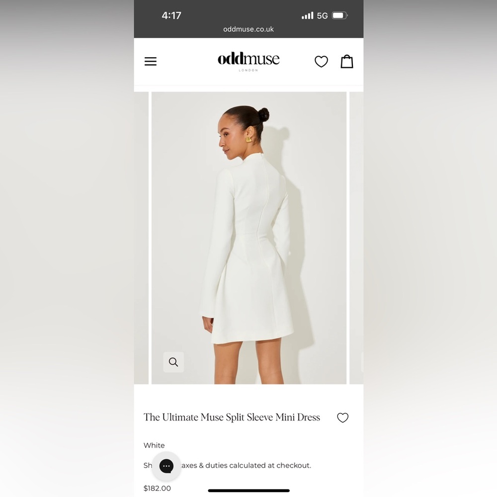The Ultimate Muse Split Sleeve Mini Dress - Picture 2 of 6